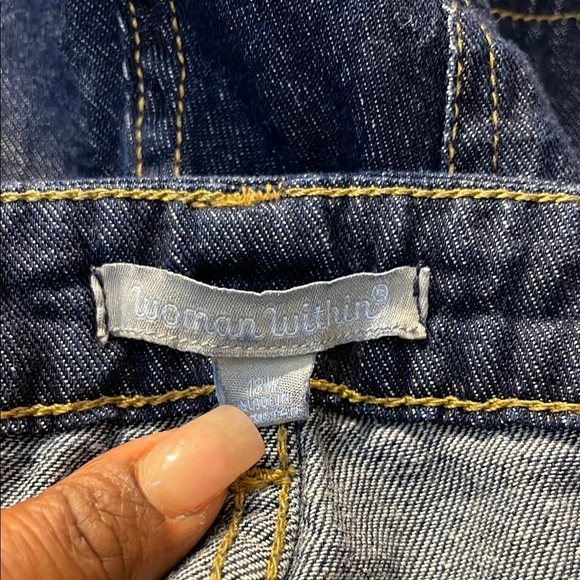 EUC Woman Within Denim Jeans Size 18W #157 - Picture 2 of 5